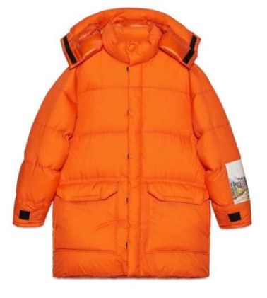Gucci X The North Face Down Jacket Orange