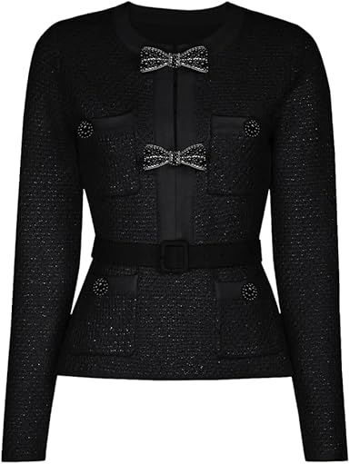 Women's Slim-Fit Knitted Midi Skirt Set, Winter Black Waist-Tightening Sweater, Slim-Fit Straight Knitted Midi Skirt