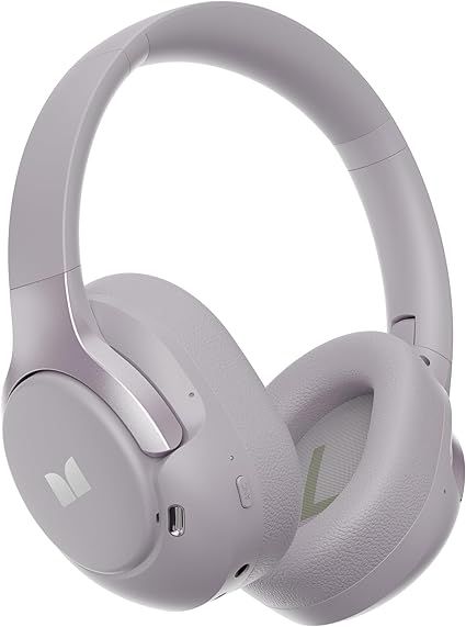 Monster Persona 5th ANC-Wireless Bluetooth Over-Ear Headphones with Microphone, 70H Playtime, Bluetooth 6.0, Comfortable and Foldable Design (Purple)