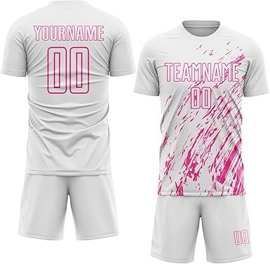 Custom Soccer Practice Jerseys Team Uniform for Men Women Youth, Personalized Sports T-Shirts and Shorts Printed