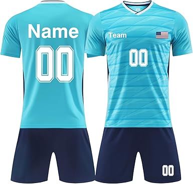 Personalized Soccer Team Uniform for Adult Kid Custom Soccer Jersey and Shorts with Name Number Logo