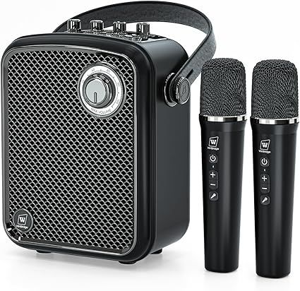 Voice Amplifier with 2 Wireless Microphones, 70W Portable Bluetooth Speaker with Mic, Small PA Speaker System, Karaoke Machine for Teachers, Public Speaking, Events, Singing - S100 Pro