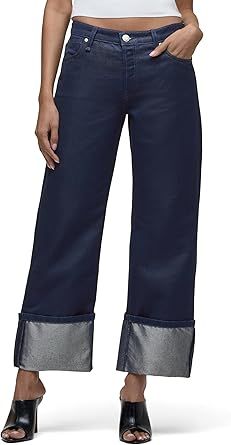 Hudson Women's Rosie High-Rise Wide Leg Ankle Jean