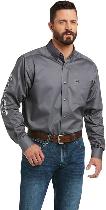 Ariat Mens Team Logo Twill Classic Fit Shirt