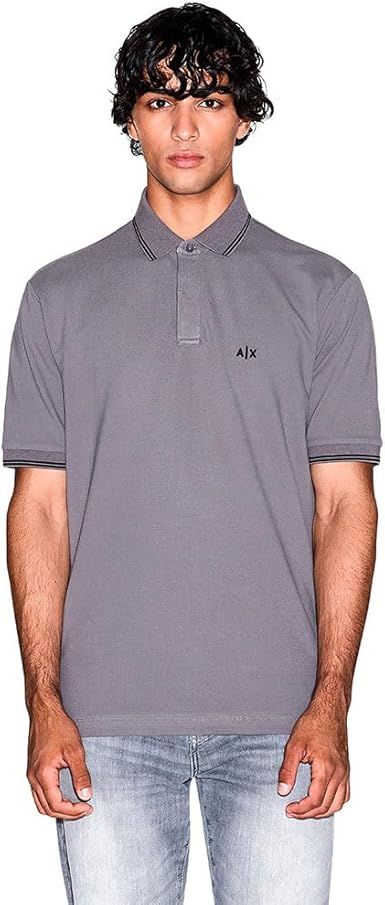 Armani Exchange Men's Regular Fit Small Logo Cotton Polo
