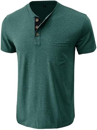 Men Cotton Sports Short-Sleeved Vintage Casual Round-Neck T-Shirt Breathable Sweat-Wicking Vest