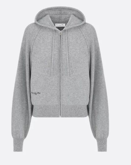 Zip-up hooded cardigan