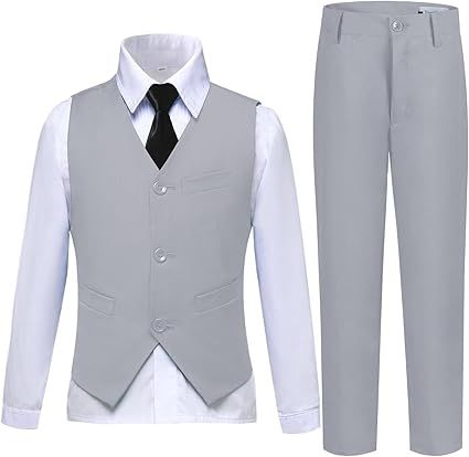 Boys Suits Toddler Formal Suit Set Kids Ring Bearer Outfit for Teen Boys Wedding Tuxedo Communion Dress Clothes