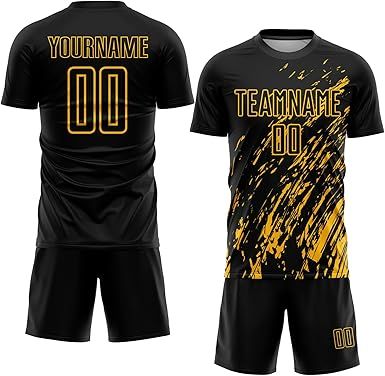 Custom Soccer Practice Jerseys Team Uniform for Men Women Youth, Personalized Sports T-Shirts and Shorts Printed
