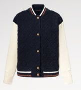 Monogram Toweling Fabric Varsity Jacket