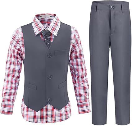 Boys Suits Toddler Formal Suit Set Kids Ring Bearer Outfit for Teen Boys Wedding Tuxedo Communion Dress Clothes