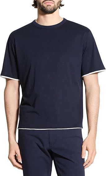 Theory Men's Double Layered Tee in Foundation Jersey
