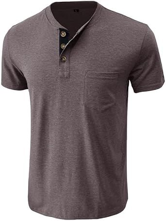 Men Cotton Sports Short-Sleeved Vintage Casual Round-Neck T-Shirt Breathable Sweat-Wicking Vest