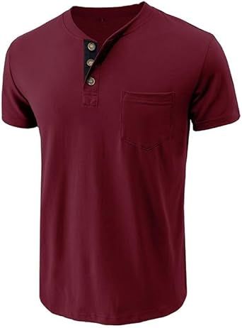 Men Cotton Sports Short-Sleeved Vintage Casual Round-Neck T-Shirt Breathable Sweat-Wicking Vest