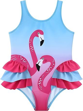 Baby Girl Infant Ruffle Swimsuit Toddler Bathing Suit One Piece Summer Beach Wear Cute Swimwear 6-24 Month 2t-4t