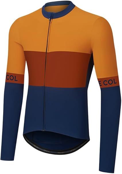 LE COL Men’s Sport Long Sleeve Jersey | Zip Closure Cycling Shirt | Rear Pockets, Sustainable Construction, Relaxed Fit