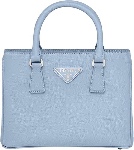 Prada Galleria Womens Mini Saffiano Luxury Crossbody Handbag Celeste Blue | Saffiano Leather