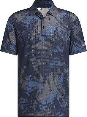 adidas Men's Ultimate365 Printed Mesh Polo Shirt