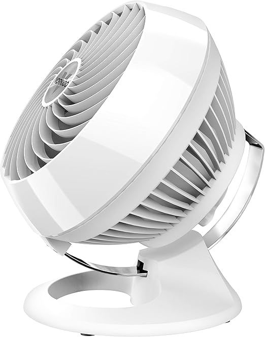 Vornado 460 Whole Room Air Circulator, Small Fan with 3 Speed Settings, Powerful Cooling Fan, Adjustable Tilt, Easy to Clean, Moves Air 70 Feet, Quiet Fan for Home, Office, Bedroom, White