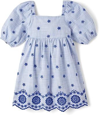 Gymboree Girls and Toddler Short Sleeve Casual Printed Dresses