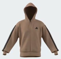 Essentials 3-Stripes Full-Zip French Terry Hoodie