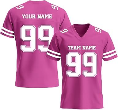 Custom Football Jersey, Personalized Name Number Team Practice Jerseys Football Game Shirt for Men Youth Women Youth