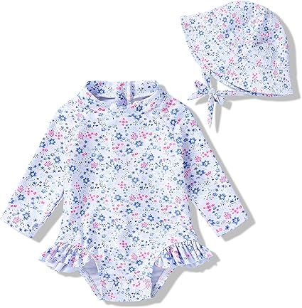 About this item  •   MARETIAL&WASH: polyester, comfortable and breathable, soft and elastic, skin-friendly, machine wash, no shrink and fade •   UNIQUE DESIGN: long sleeve swimwear for girls, wild leopard and lovely flower printing for you to choose, conv