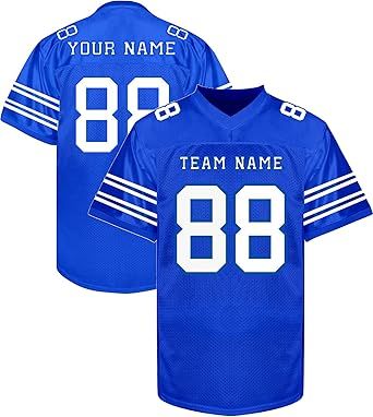 Custom Football Jerseys Personalized Shirt Stitched/Printed Name Number Fans Gift for Men Women Youth Boys