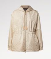 Monogram hooded parka