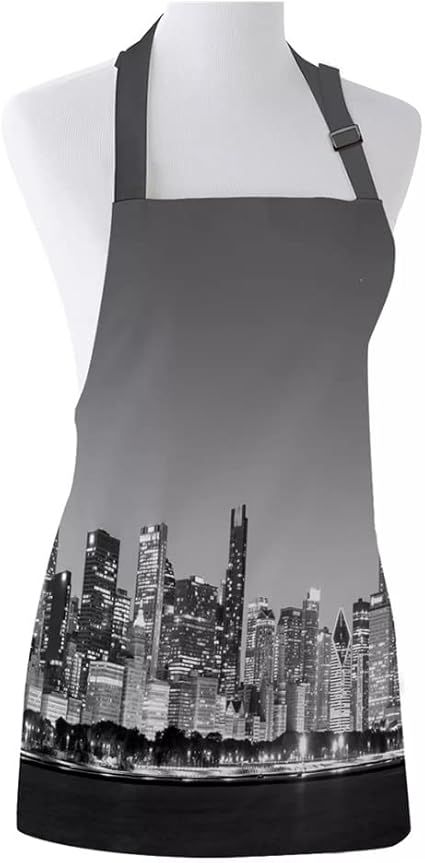 Printed Kitchen Cooking Baking Aprons Canvas Sleeveless for Women Man Kids Home