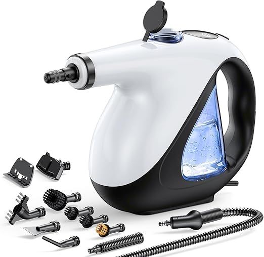 Handheld Steam Cleaner for Home 3s Instant Heat-Up No Need to Wait, Upgrade 2 LB Light Weight Easy Refill Portable Steamer Cleaner for Furniture Couch Grout Walls Kitchenware Cleaning