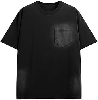 Retro Loose Short Sleeves Cotton Round Neck Pullover T-Shirt Breathable Sweat-Wicking Sports Vest