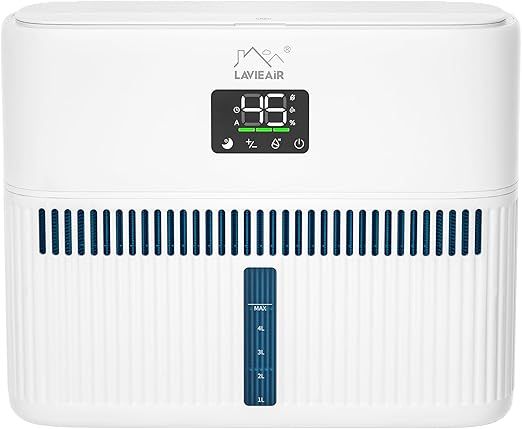 Smart Evaporative Humidifiers for Bedroom, Living Room, Nursery, Large Room up to 300 ft², 5L Tank, Max 48H Runtime, Mist-free Top Fill Humidifier for Baby, Plants, Easy to Clean