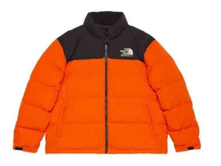 Gucci X The North Face Down Jacket Black/Orange