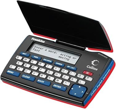 Franklin Collins English Digital Dictionary Express Edition - Electronic Dictionary, Your Language Companion with Thesaurus, Games & Converters - Dictionary with Synonyms and Antonyms
