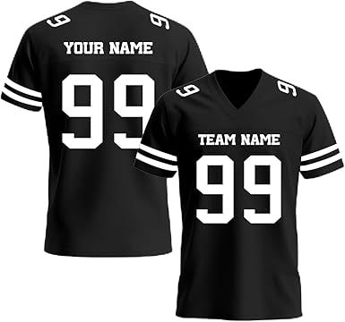 Custom Football Jersey, Personalized Name Number Team Practice Jerseys Football Game Shirt for Men Youth Women Youth