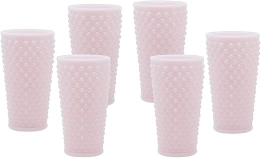 Ice Tea Glass - GiGi Hobnail Pattern - American Made - Mosser Glass USA (6, Crown Tuscan)
