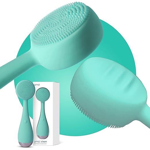 PMD Clean - Smart Facial Cleansing Device with Silicone Brush & Anti-Aging Massager