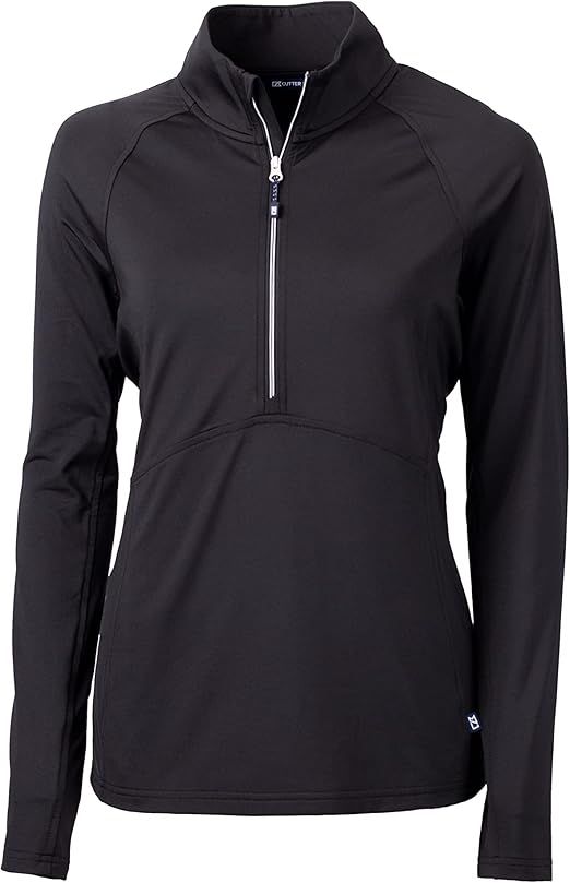 Cutter & Buck Womens Long Sleeve Adapt Eco Knit Half Zip Pullover