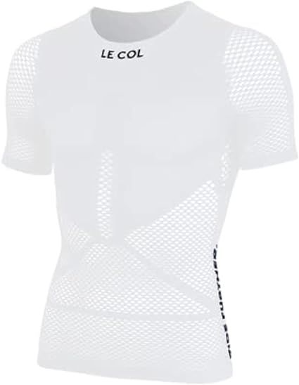 LE COL Unisex Pro Mesh Short Sleeve Base Layer | Breathable Cycling Undershirt | Light, Quick Dry, Snug Fit | XS - XXL