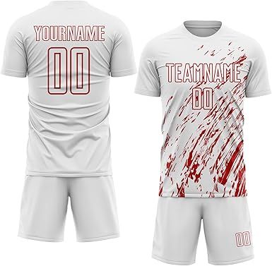 Custom Soccer Practice Jerseys Team Uniform for Men Women Youth, Personalized Sports T-Shirts and Shorts Printed