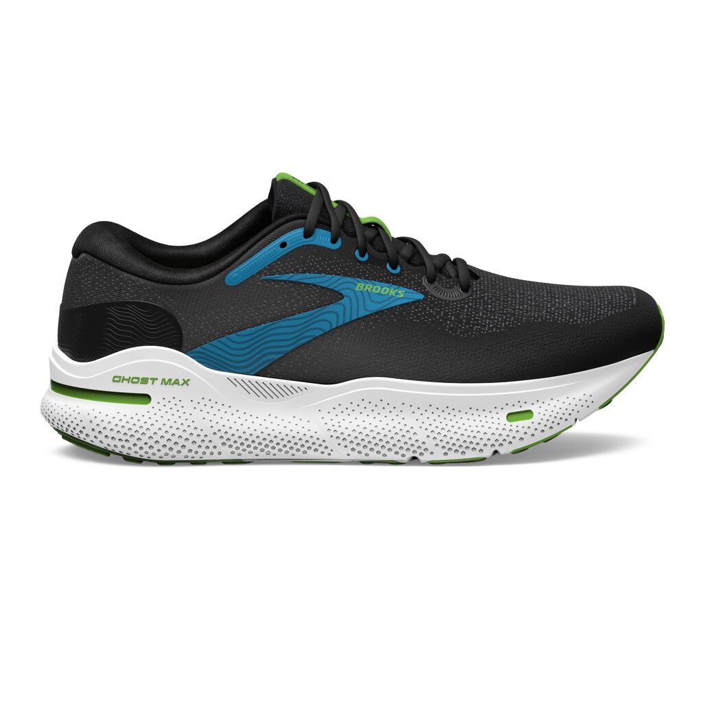 Brooks Ghost Max รองเท้าวิ่งถนน ผู้ชาย หน้ากว้าง (2E) นุ่มสบาย MAX Cushion MAX Protection