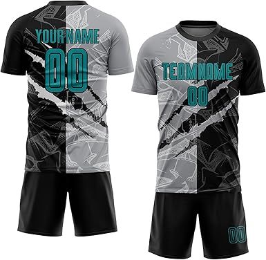 Custom Soccer Practice Jerseys Team Uniform for Men Women Youth, Personalized Sports T-Shirts and Shorts Printed