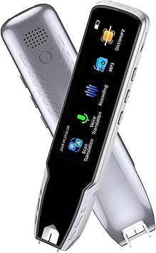 Language Translator Pen, Translation Pen for Dyslexia,OCR Pen Scanner, Text to Speech Pen for Travel Business Learning