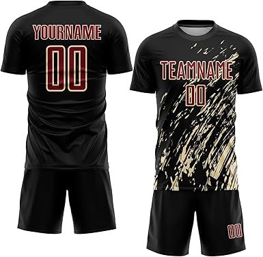 Custom Soccer Practice Jerseys Team Uniform for Men Women Youth, Personalized Sports T-Shirts and Shorts Printed