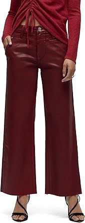 Hudson Women's Rosie High-Rise Wide Leg Ankle Jean